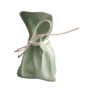 Crinkle Paper Bag Ceramic Vase Mold