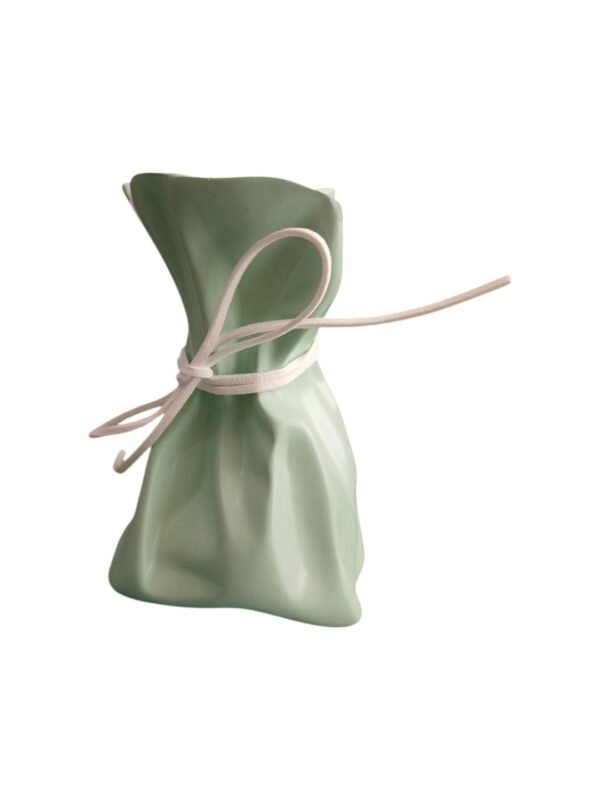 Crinkle Paper Bag Ceramic Vase Mold