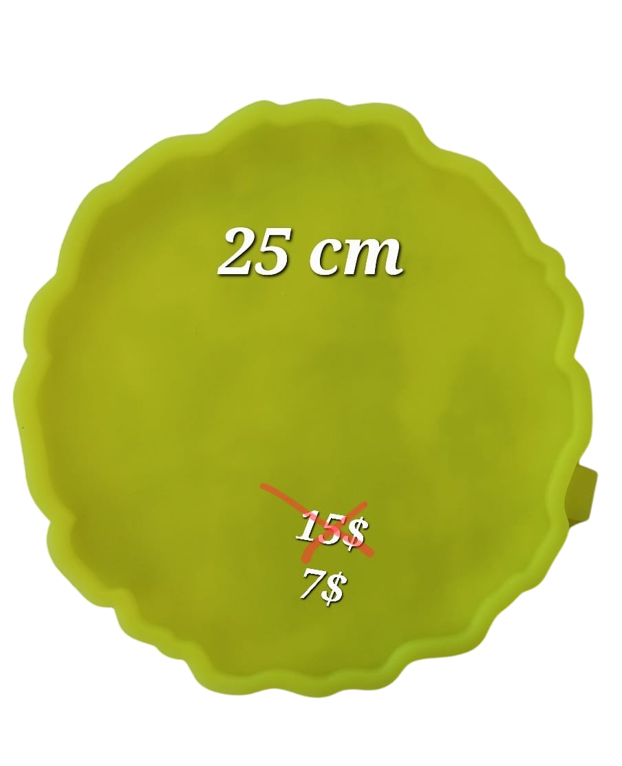 ruffled pie dish silicone mold